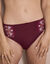 Culotte microfibre tulle brodé Caminata (prune)