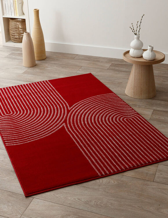 Tapis motif double arche (terracotta)