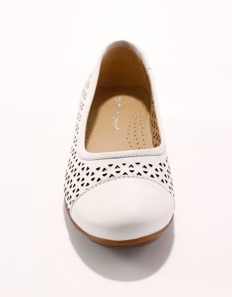 Ballerine cuir ajouré (blanc) Ballerine cuir ajouré (blanc)