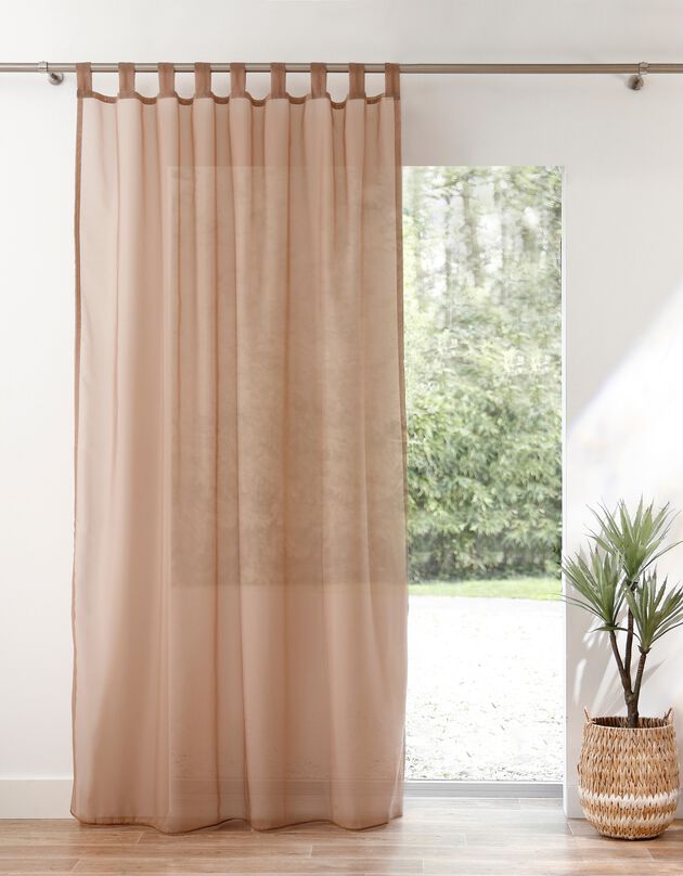Panneau voile uni finition pattes (taupe)