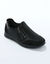 Baskets zippées spécial pieds sensibles en tissu extensible  (noir)