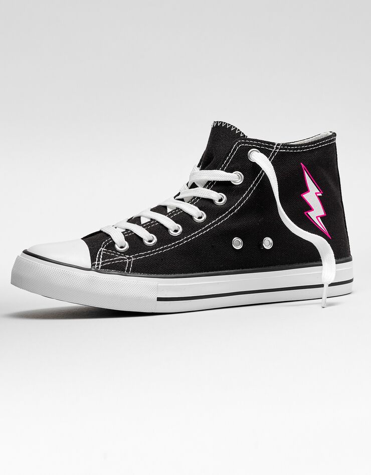 Tennis montantes femme collection Lulu la nantaise (noir) Tennis montantes femme collection Lulu la nantaise (noir)