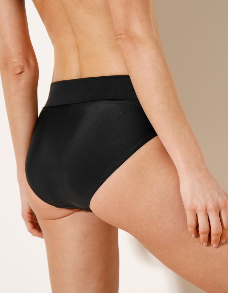 Slip de bain uni sculptant ceinture modulable - Murato (noir) Slip de bain uni sculptant ceinture modulable - Murato (noir)