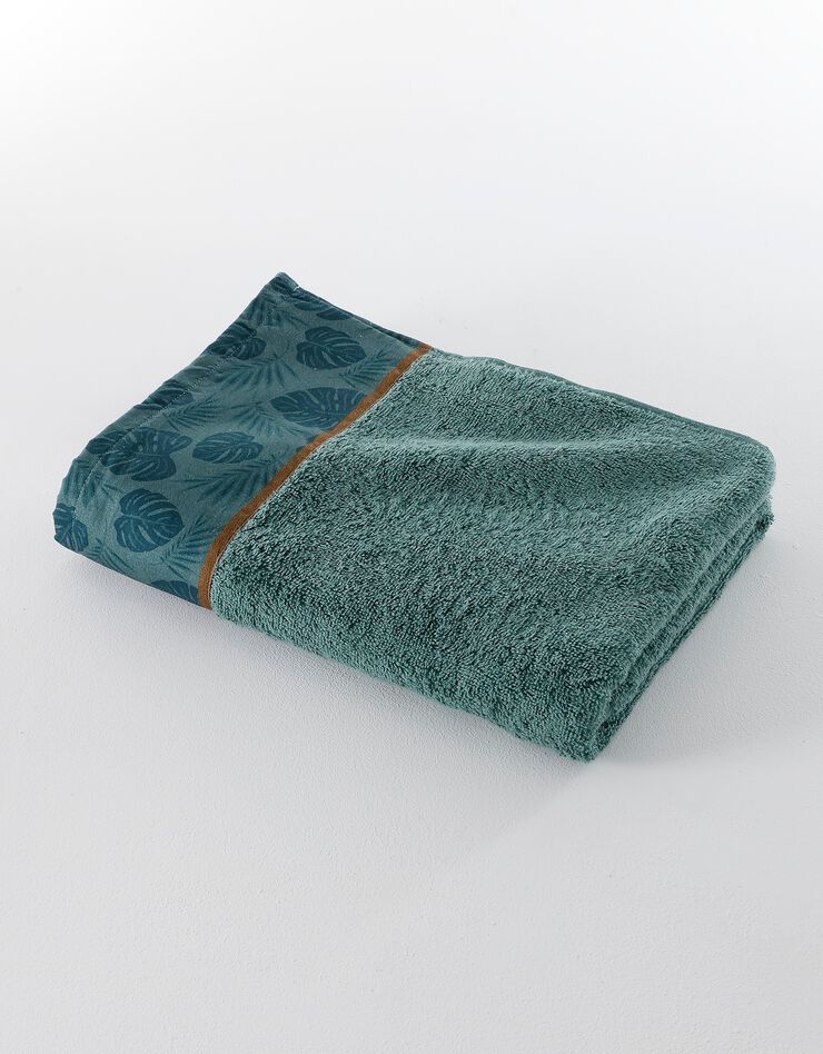 Éponge coton liteau motif jungle - 420 g/m² (eucalyptus) Éponge coton liteau motif jungle - 420 g/m² (eucalyptus)