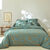 Linge de lit Geoffroy en coton &agrave; motifs graphiques (eucalyptus)