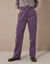 Pantalon cargo coupe droite (prune)