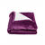 Couverture double face polaire et sherpa (aubergine)