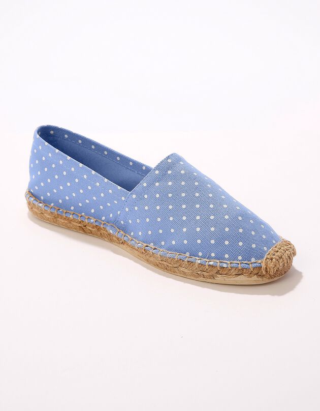 Espadrilles imprimées pois (bleu) Espadrilles imprimées pois (bleu)