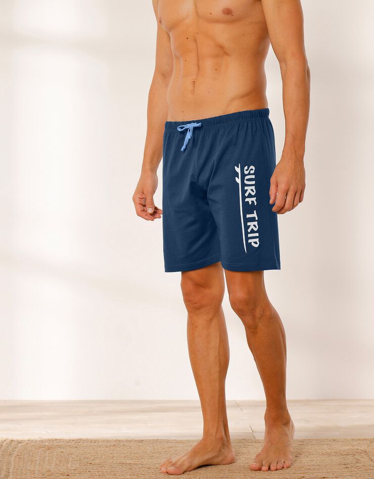 Short pyjama coton bleu marine (bleu marine) Short pyjama coton bleu marine (bleu marine)