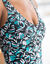 Maillot de bain 1 pièce Upala effet tankini (noir / turquoise)
