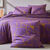 Linge de lit Geoffroy en coton à motifs graphiques (figue)