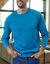 T-shirt col rond manches longues - lot de 3 (bleu + marron + gris)