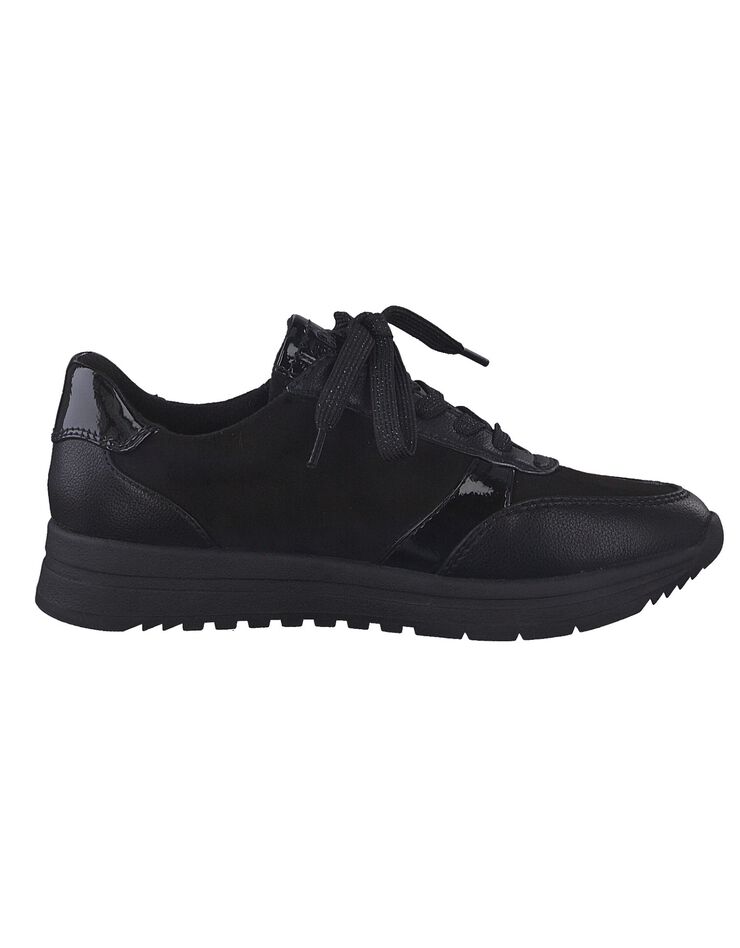 Baskets sneakers noir - largeur confort (noir)