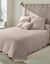 Tête de lit unie coton style boutis Cassandre (beige)