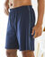 Short pyjama uni coton piping contrasté (marine)