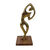 Statuette silhouette de danseuse en métal (doré)