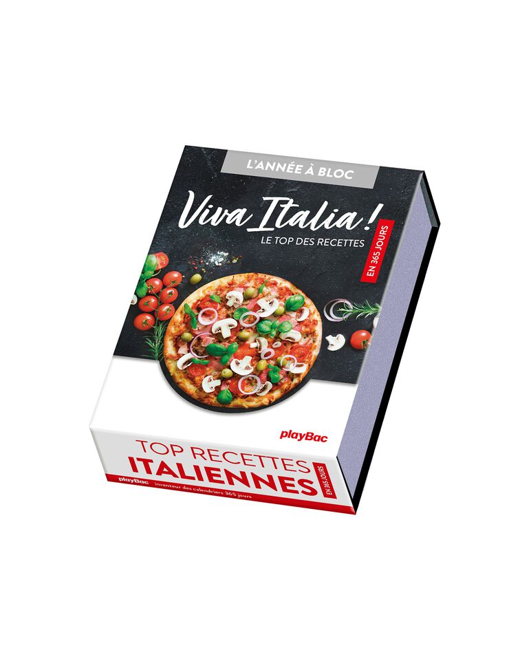 Calendrier chevalet "Top recettes italiennes" (unique)