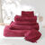 Eponge unie 540g/m2 confort luxe finition point de cheval (lie de vin)