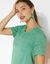 T-shirt broderie anglaise (vert)