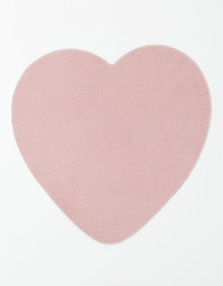 Tapis forme coeur antidérapant (rose)