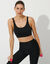 Soutien-gorge de sport forme brassière en microfibre (noir)