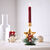 Bougeoir étoile avec décoration sapin (vert/doré)