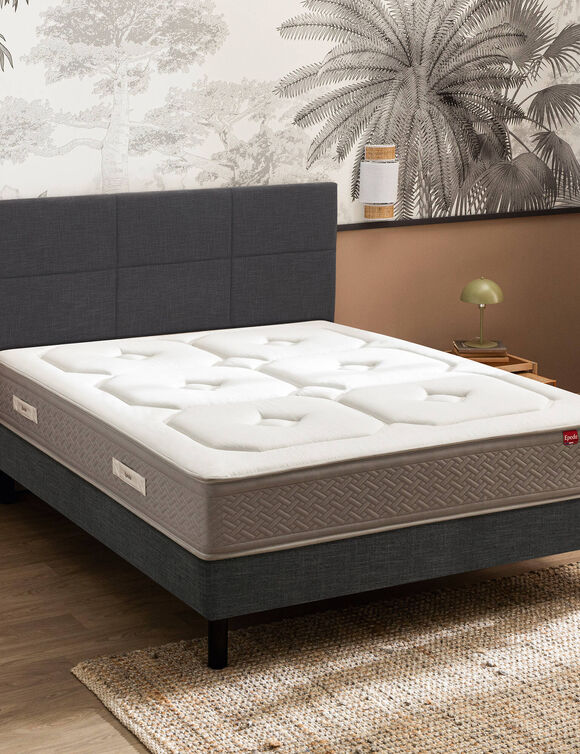 Matelas 700 ressorts ensachés Prestige Epéda 28 cm - Qualité hôtellerie (blanc)
