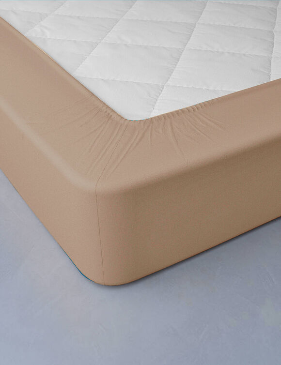 Drap-housse uni jersey bonnet 40 cm (gr&egrave;ge)