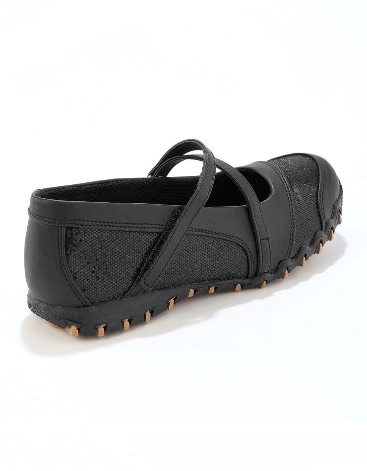 Ballerines de sport ultra-souples - noir pailleté (noir) Ballerines de sport ultra-souples - noir pailleté (noir)