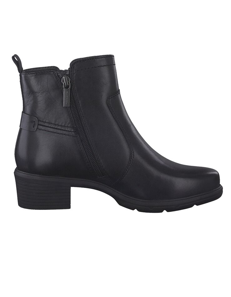 Boots cuir - largeur confort (noir)