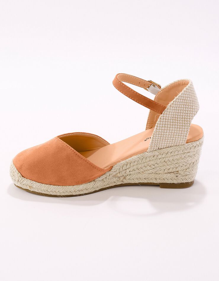 Sandales espadrilles compensées (caramel)