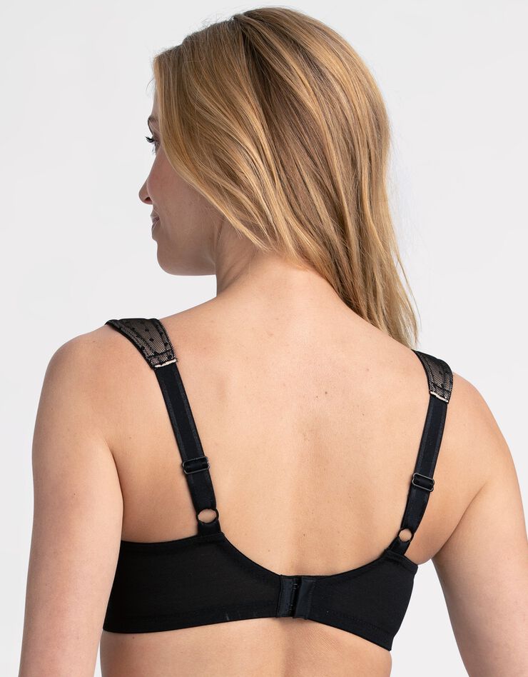 Soutien-gorge dentelle et plumetis - avec armatures (noir) Soutien-gorge dentelle et plumetis - avec armatures (noir)