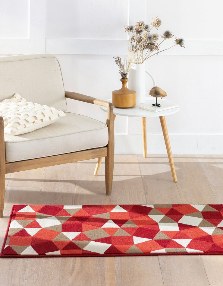 Tapis motif damiers (rouge) Tapis motif damiers (rouge)
