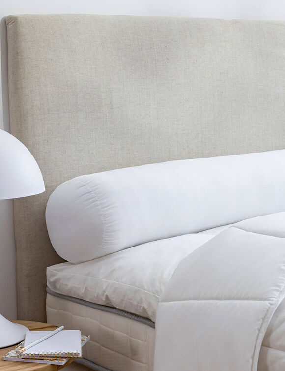 Traversin microfibre confort moelleux (blanc)