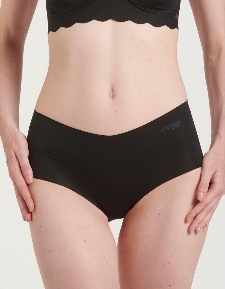 Shorty microfibre "Zero micro" forme maxi sans coutures - lot de 2 (noir) Shorty microfibre "Zero micro" forme maxi sans coutures - lot de 2 (noir)