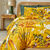 Linge de lit Mandarin en coton (curry)