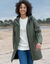 Ciré long imperméable, doublé polaire, polyester recyclé** (kaki)