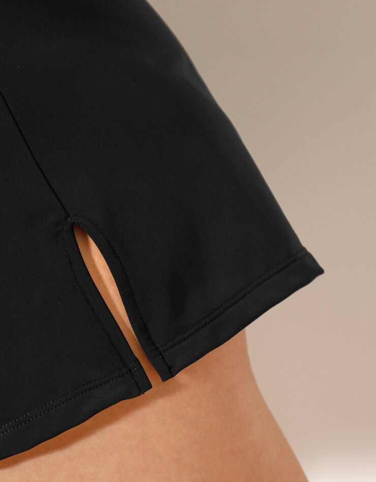Bas de maillot de bain jupette scupltant - uni (noir)