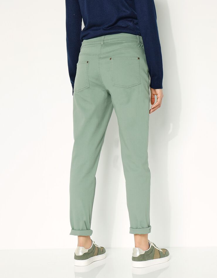 Pantalon boyfriend (vert grisé)