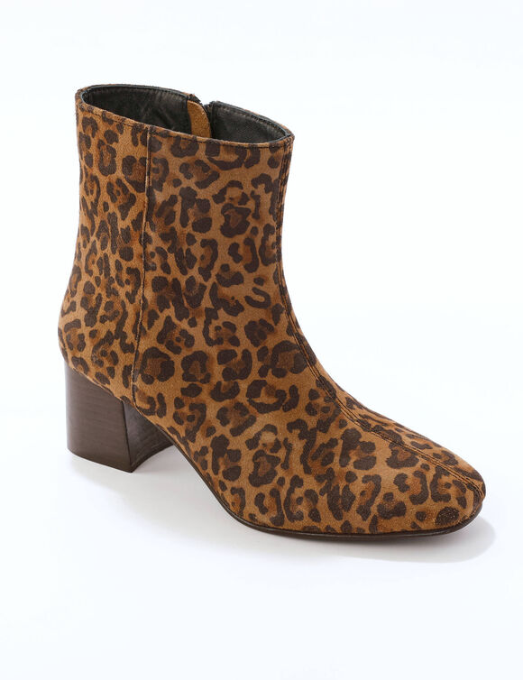 Boots léopard (marron / noir)