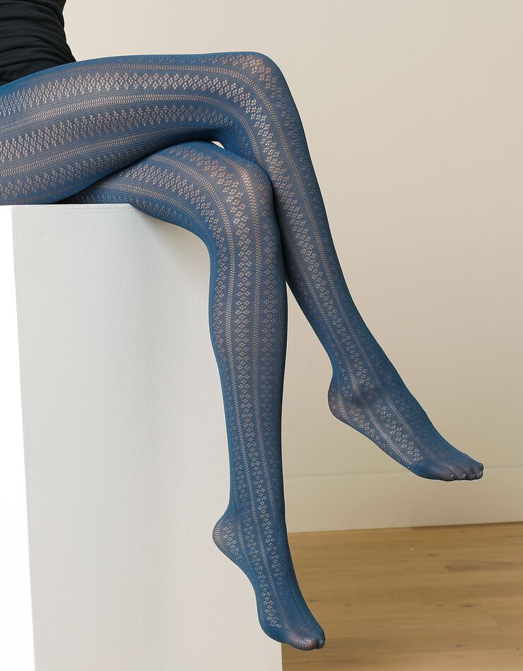 Collants lignes - lot de 2 paires (bleu nuit)