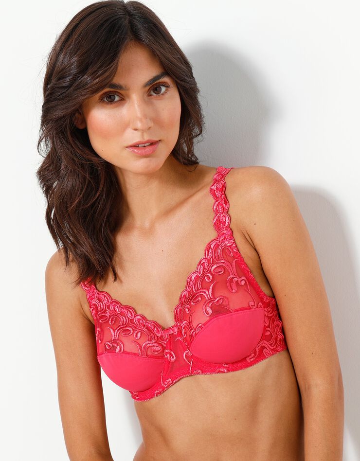 Soutien-gorge brodé microfibre avec armatures Sienne - lot de 2 (bleuet + fuchsia) Soutien-gorge brodé microfibre avec armatures Sienne - lot de 2 (bleuet + fuchsia)