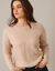 Pull torsadé - maille anglaise (beige chiné)
