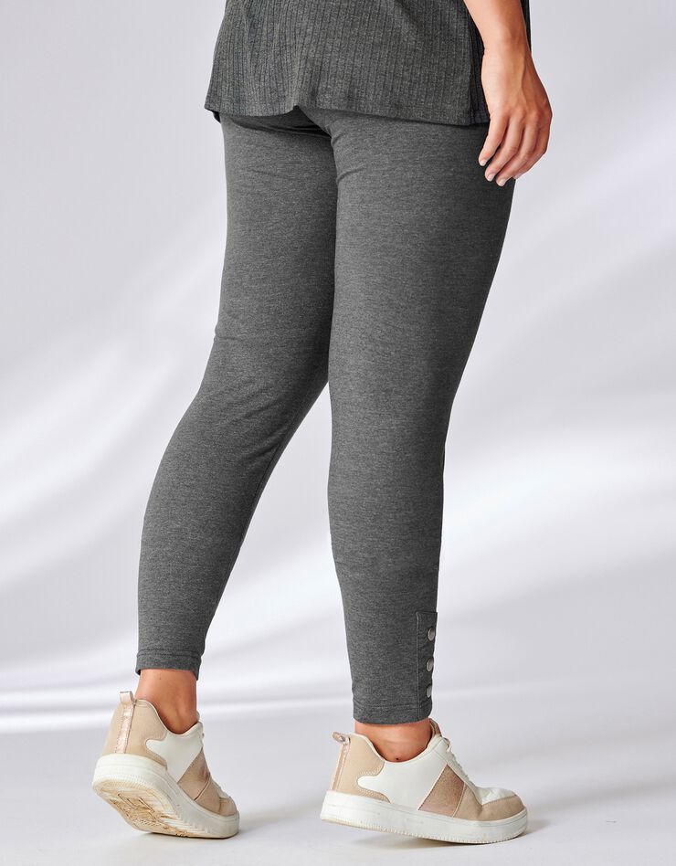Legging chiné base pressionnée (anthracite chiné) Legging chiné base pressionnée (anthracite chiné)