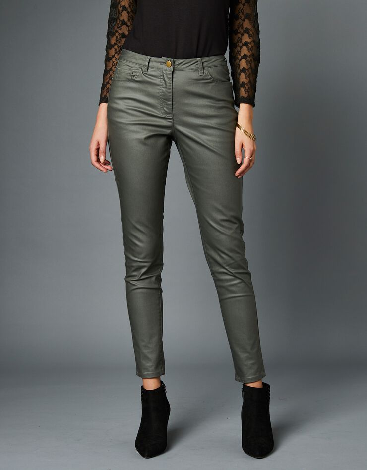 Pantalon enduit fuselé (bronze) Pantalon enduit fuselé (bronze)