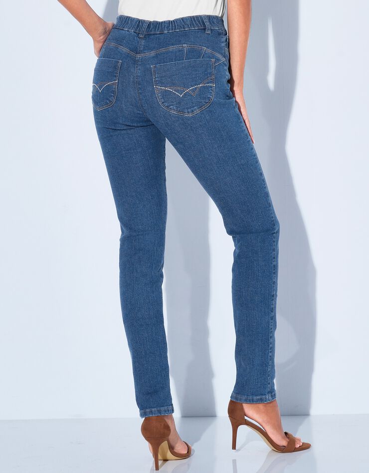 Jean effet push-up coupe fuselée - grande stature (stone) Jean effet push-up coupe fuselée - grande stature (stone)