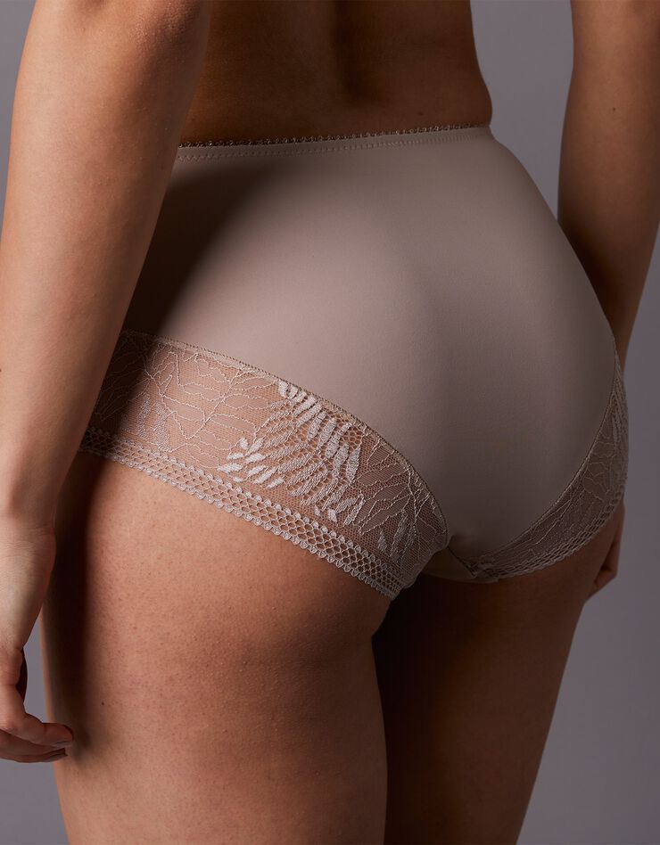 Culotte haute dentelle et microfibre Camana - lot de 2 (beige) Culotte haute dentelle et microfibre Camana - lot de 2 (beige)