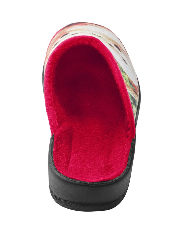 Mules impression photo "caniches" (rouge) Mules impression photo "caniches" (rouge)