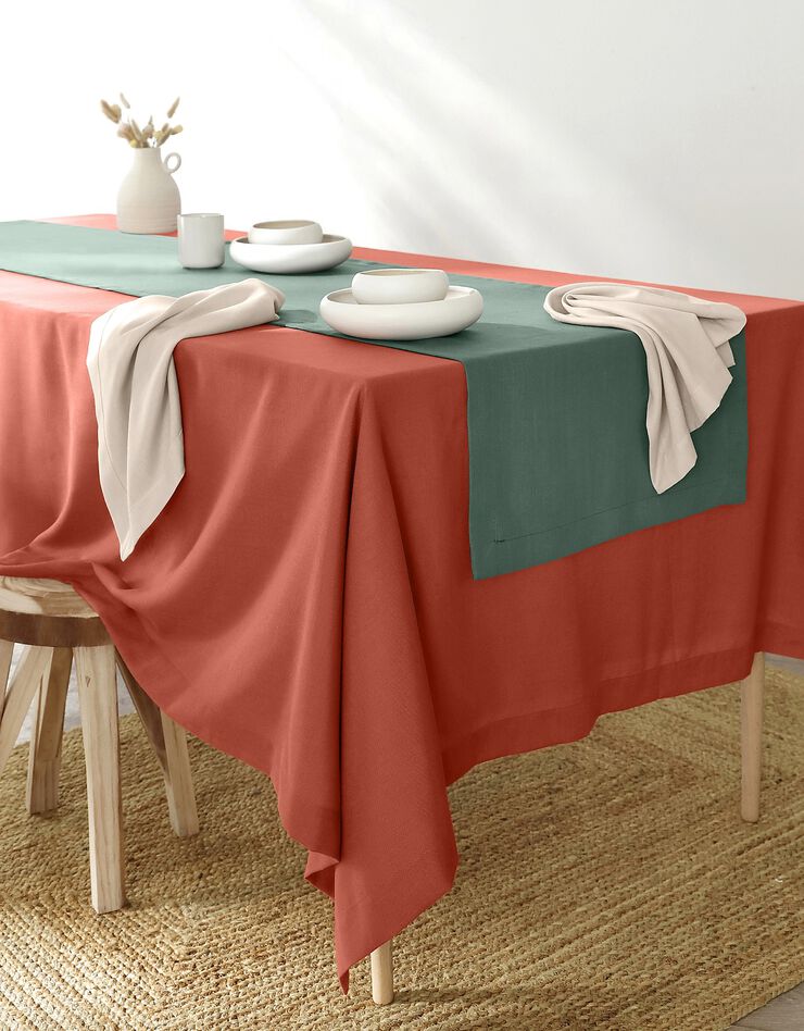 Nappe aspect lin (terracotta) Nappe aspect lin (terracotta)
