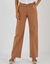 Pantalon couleur coupe large 5 poches (noisette)